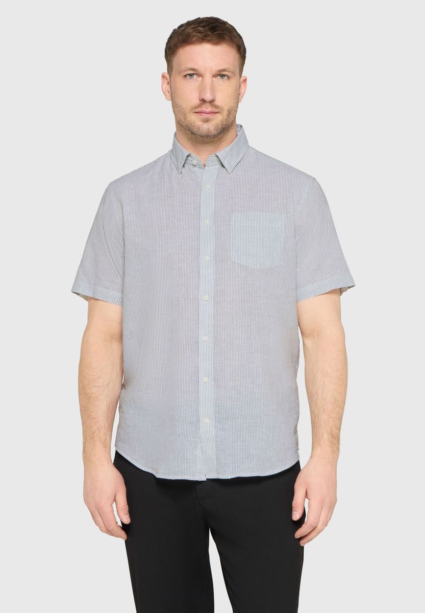 Gestreiftes Kurzarm-Freizeithemd