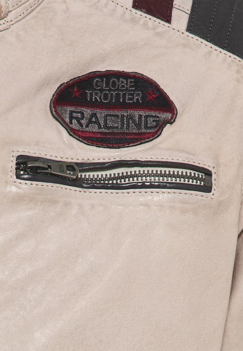 Renner-inspirierte Leder-Bikerjacke