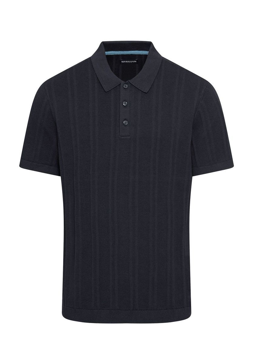 Polohemd aus strukturiertem Strickbaumwollstoff