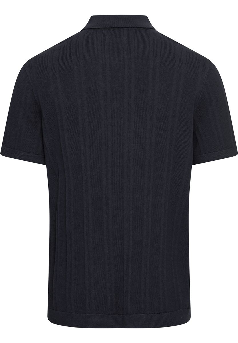 Polohemd aus strukturiertem Strickbaumwollstoff