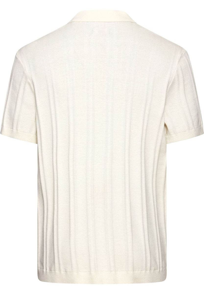 Piqué Strick Polo Shirt aus Baumwolle