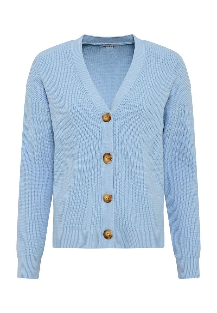 Klassische Strickjacke mit V-Ausschnitt