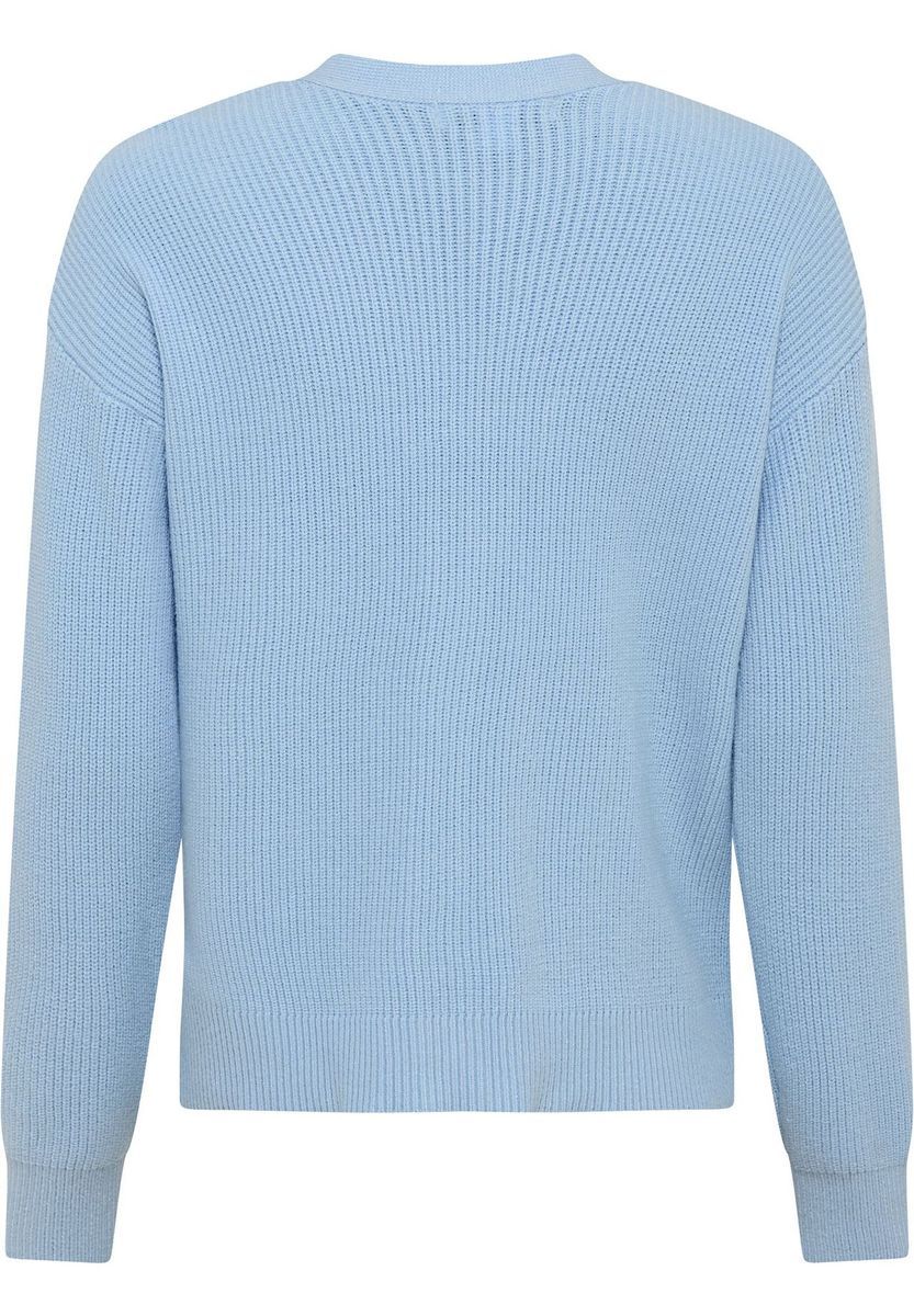 Klassische Strickjacke mit V-Ausschnitt