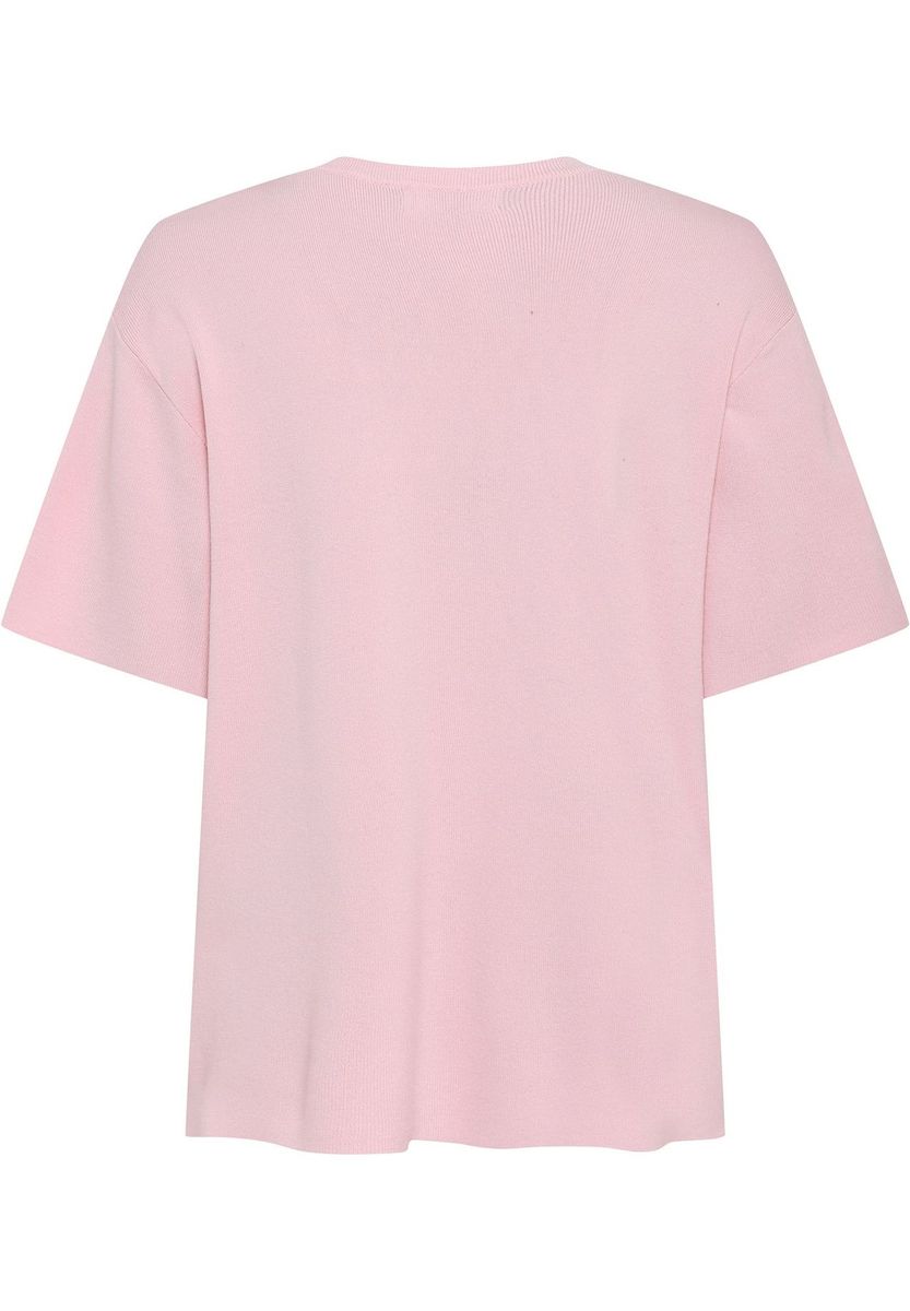 Geripptes Strickshirt mit lockerer Passform