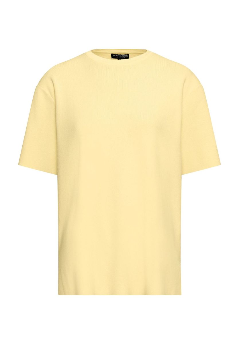 Locker geschnittenes T-Shirt mit Rundhalsausschnitt