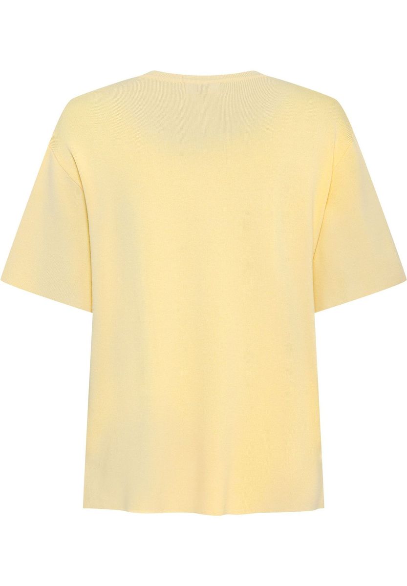 Locker geschnittenes T-Shirt mit Rundhalsausschnitt