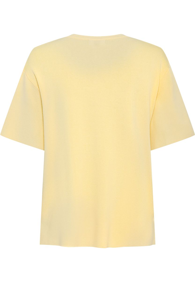 Locker geschnittenes T-Shirt mit Rundhalsausschnitt
