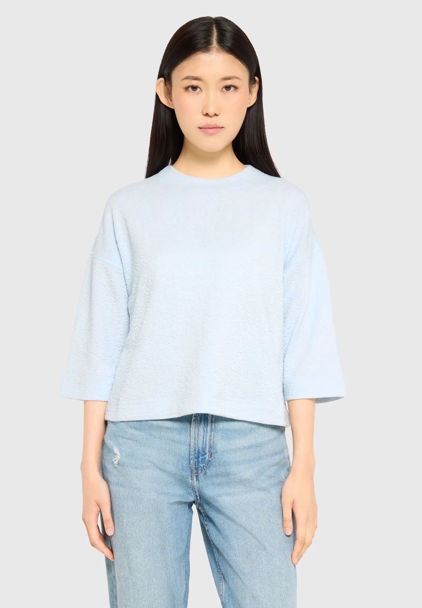 MANGUUN collection Shirt, Stehkragen, für Damen, blau, XS
