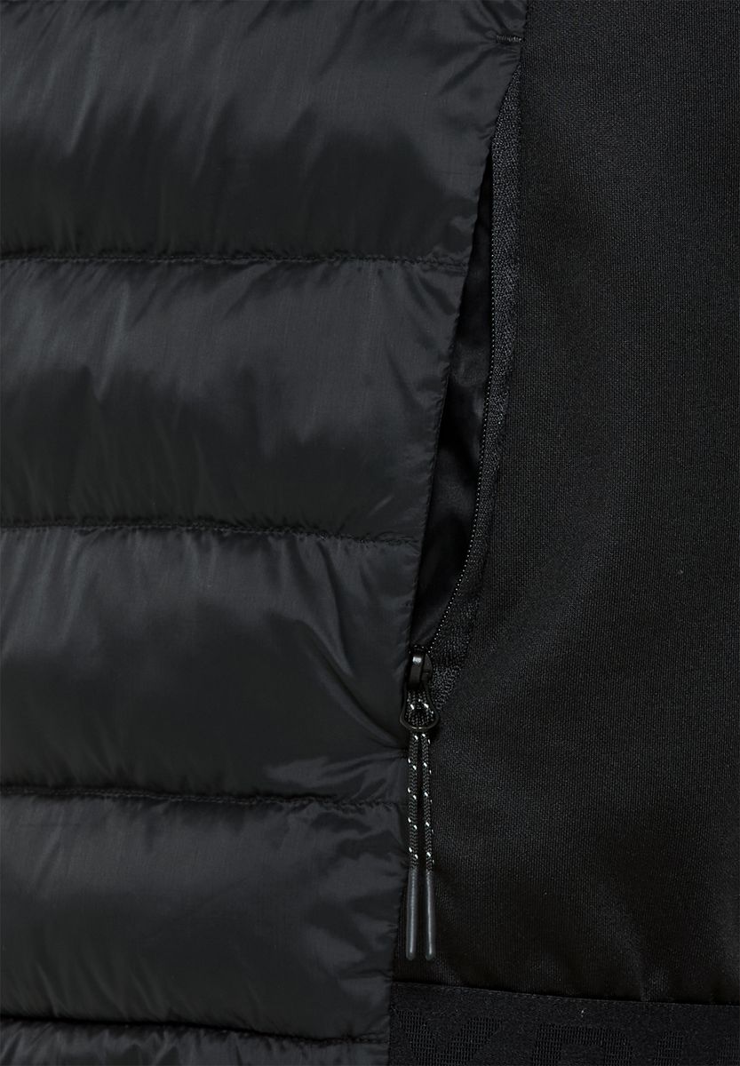 ALEX Steppweste Run Hybrid, Stehkragen, für Damen, schwarz, S
