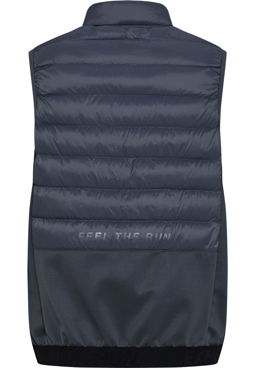 ALEX Steppweste Run Hybrid, Stehkragen, für Damen, blau, S