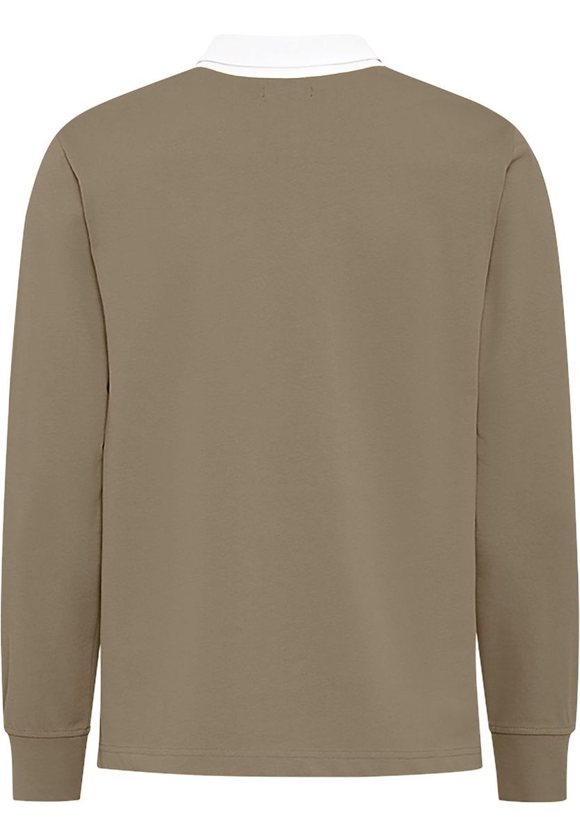 Langarm-Rugbyshirt mit Kragen