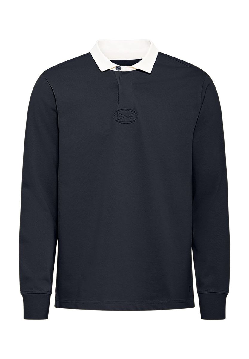 Herren Langarm Rugby Shirt