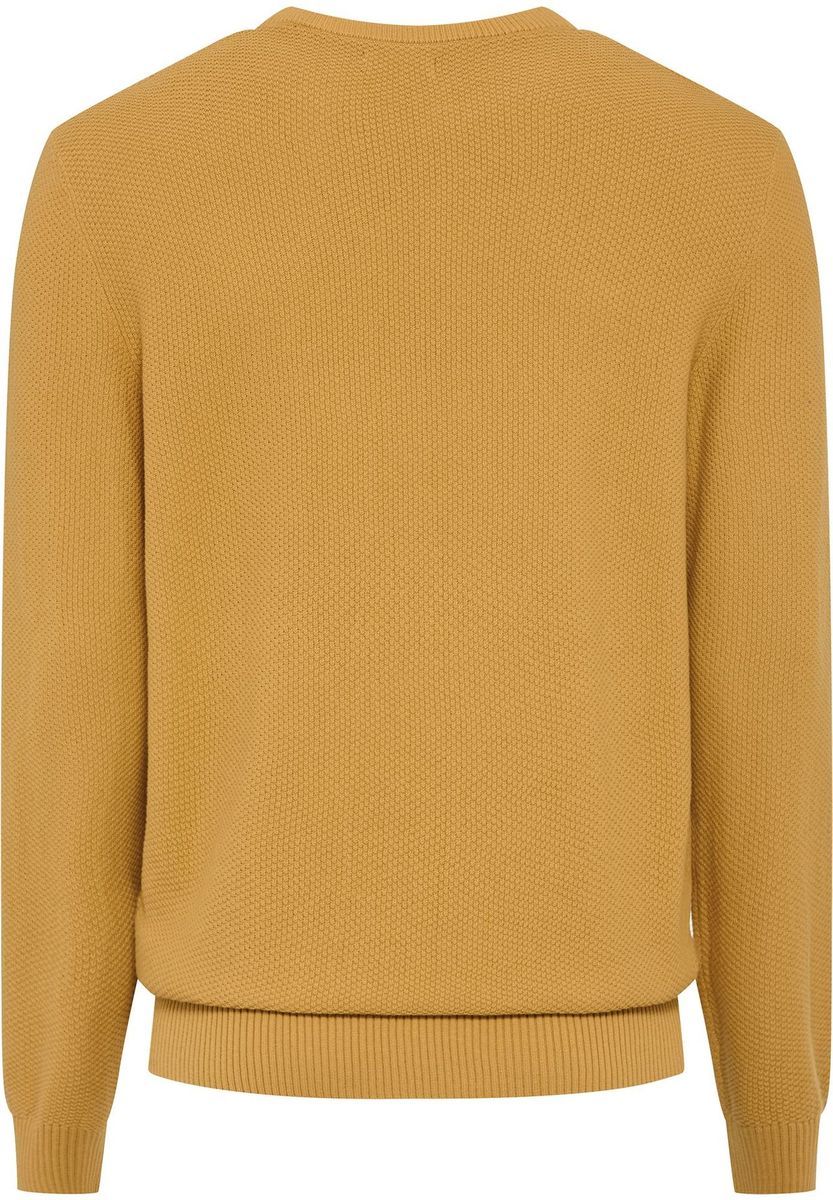 Klassischer Baumwollstrickpullover mit Rundhalsausschnitt