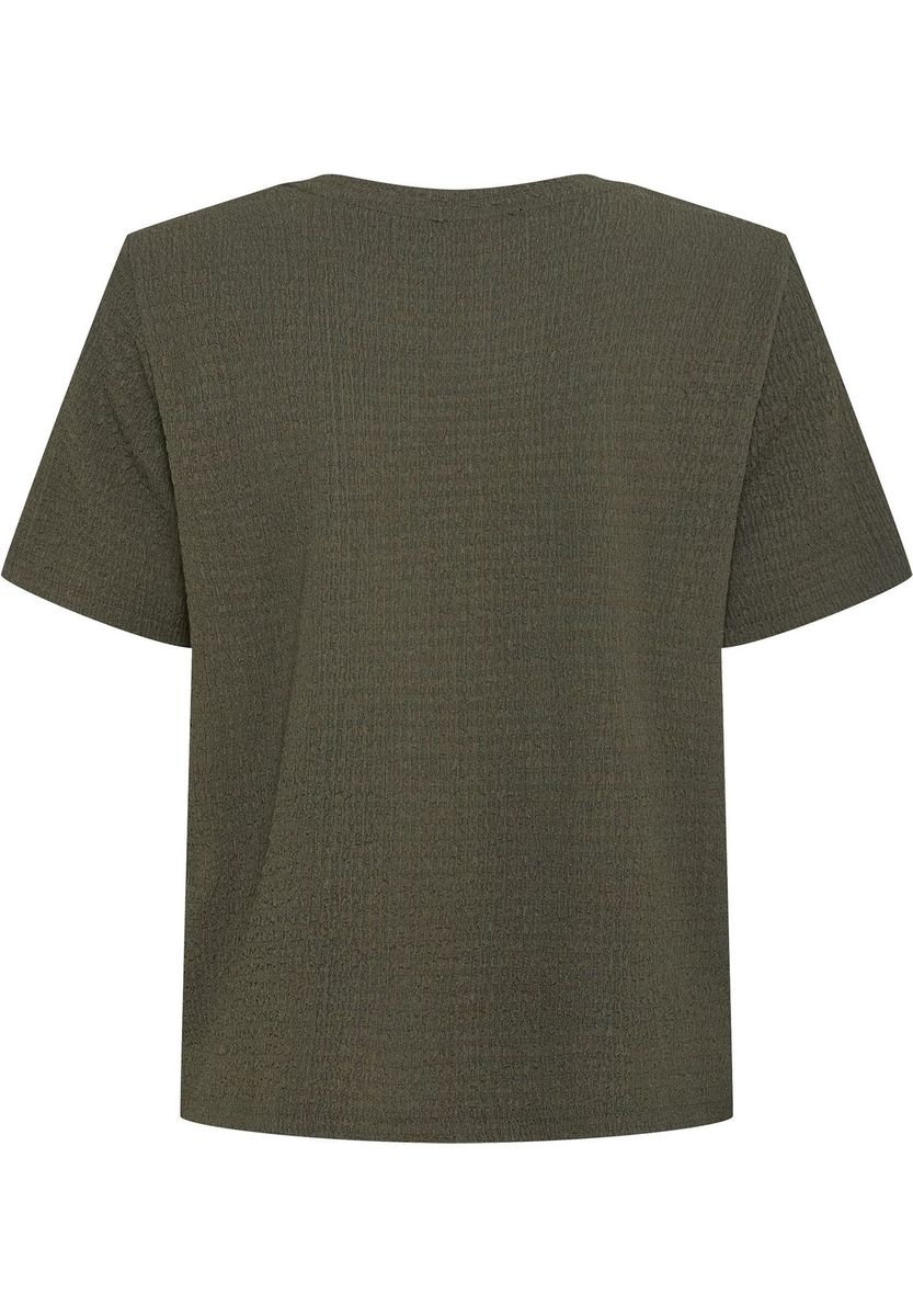 Kurzarmshirt mit strukturierter Schulternaht