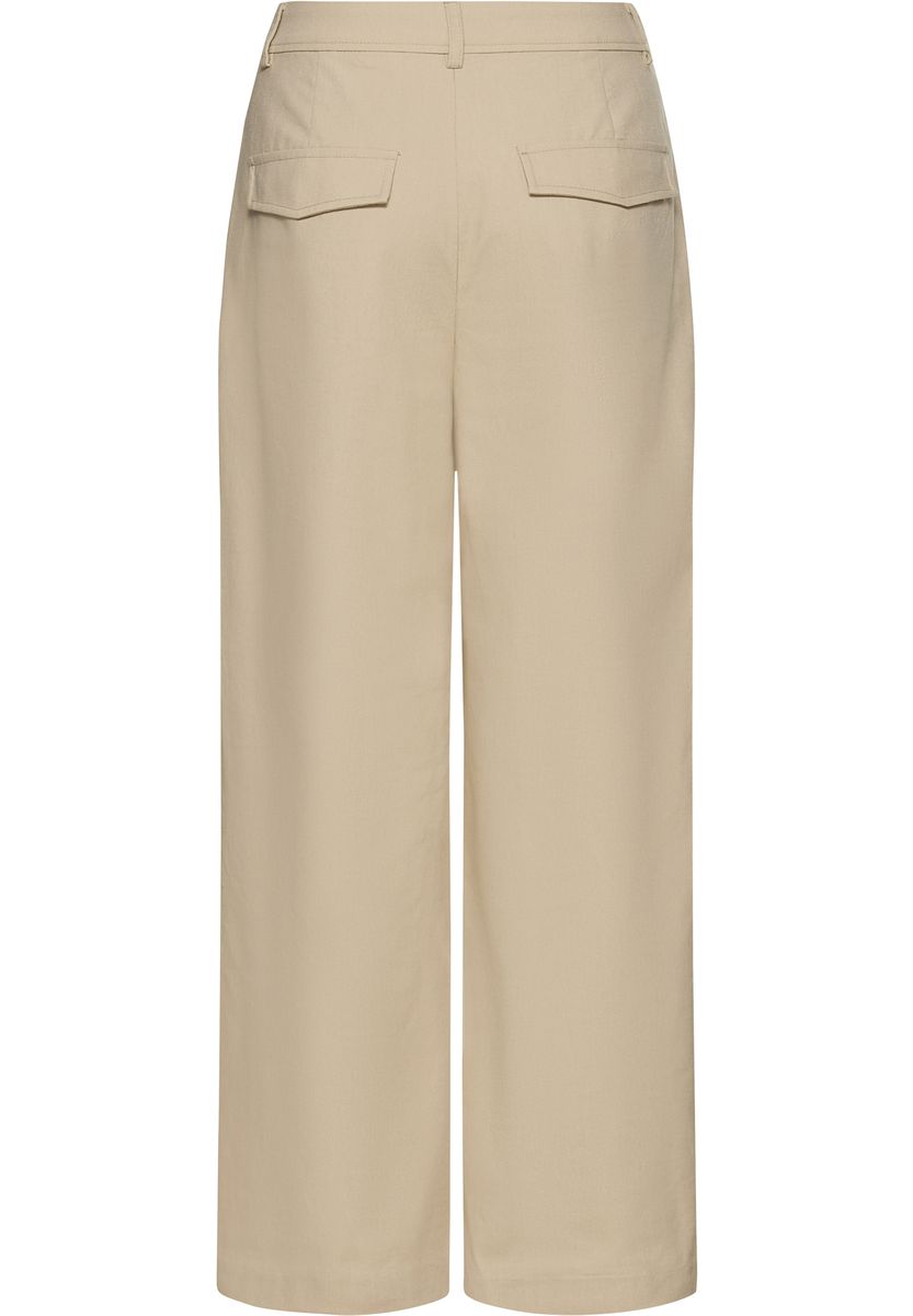 MANGUUN collection Stoffhose, Bügelfalten, für Damen, beige, 38