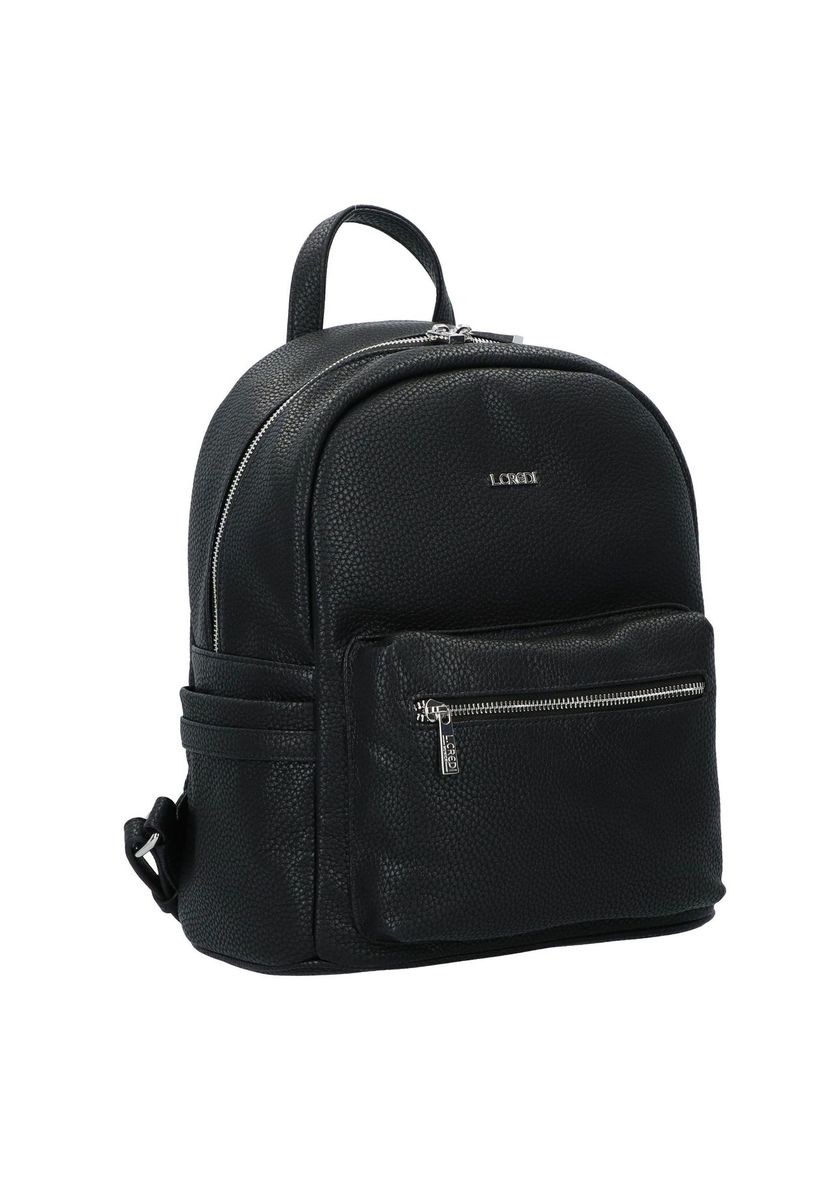 Klassischer Kunstlederrucksack mit Logo