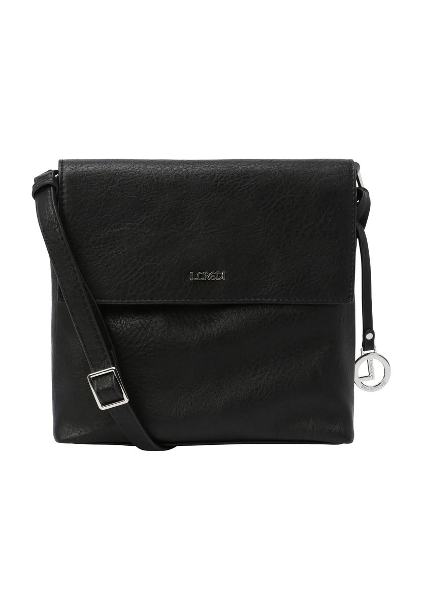 L.CREDI Schultertasche, Anhänger, uni, für Damen, schwarz, 99