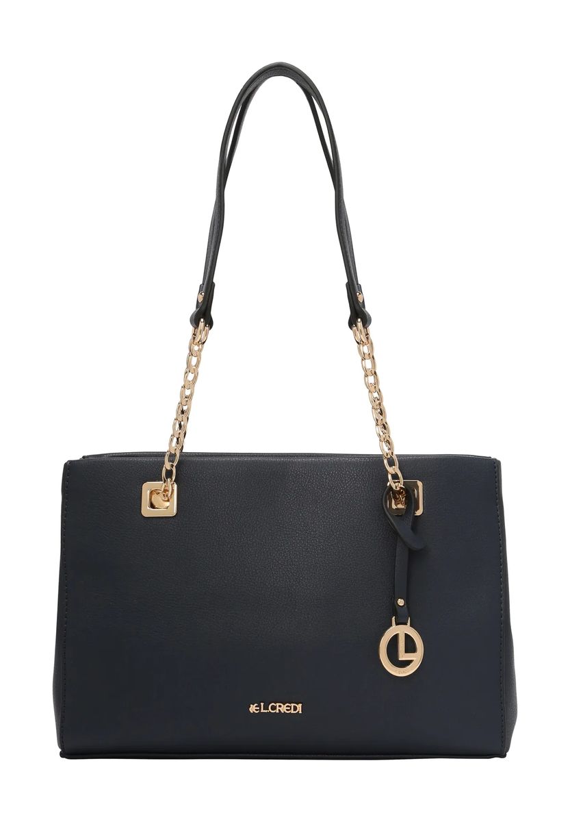 L.CREDI Shopper, Emblem, Anhänger, uni, für Damen, blau, 99