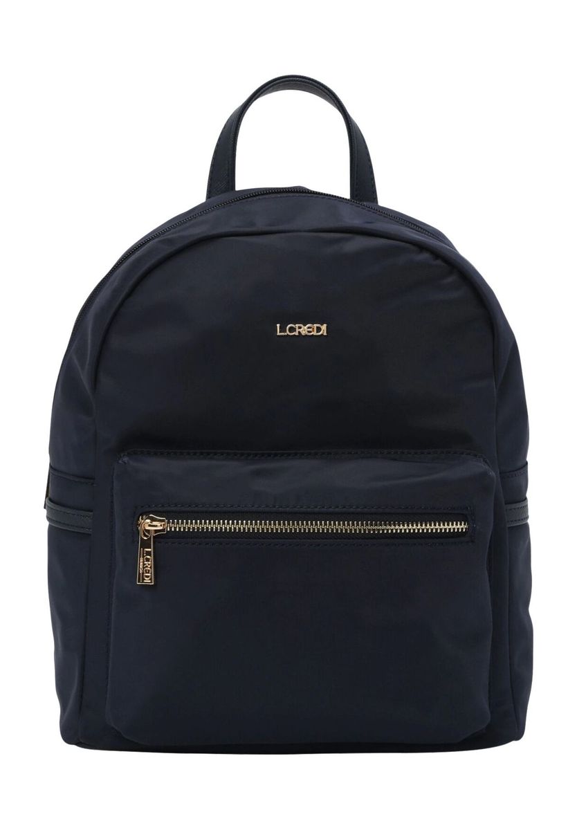 Eleganter Nylon-Rucksack mit goldenen Akzenten