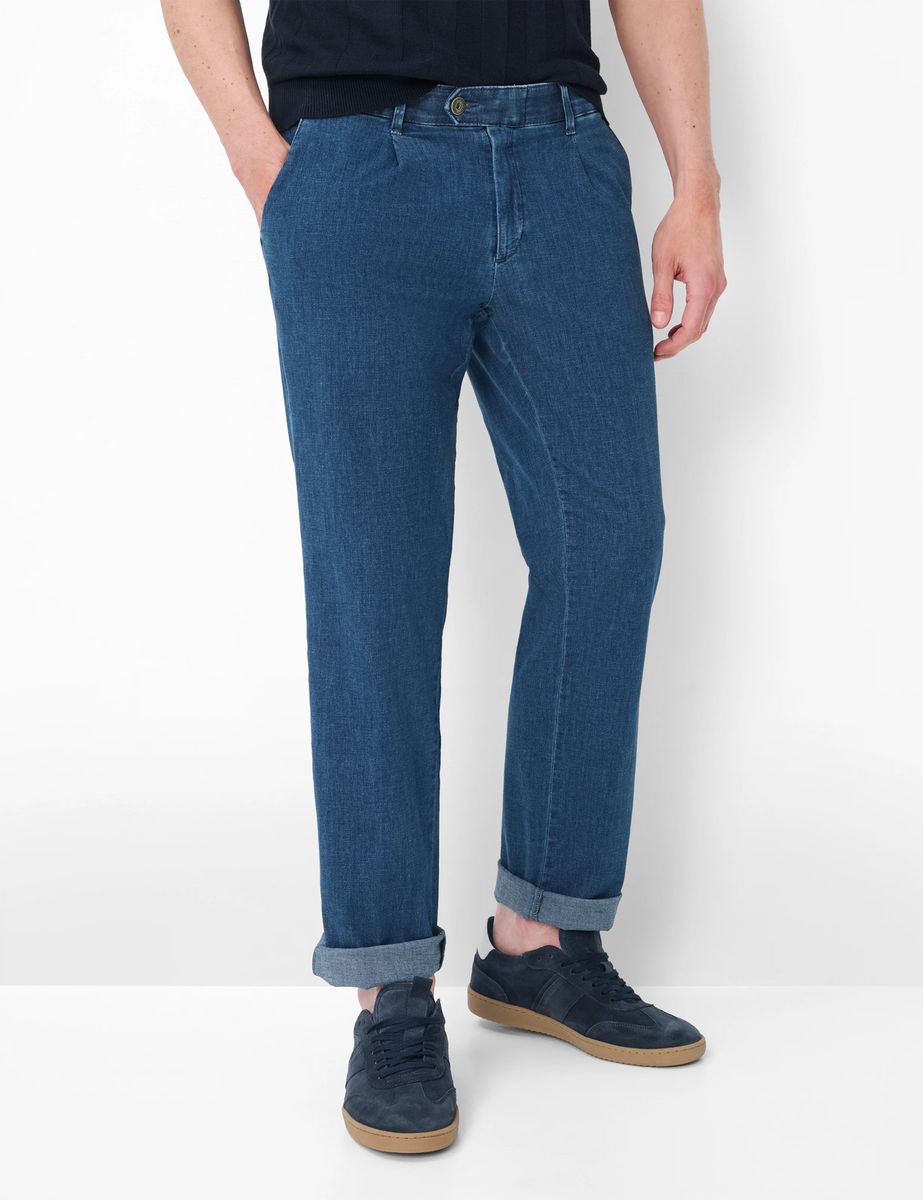 Eurex by Brax Herren Chino Style LUIS BLUE STONE, denim blau, Gr. 26