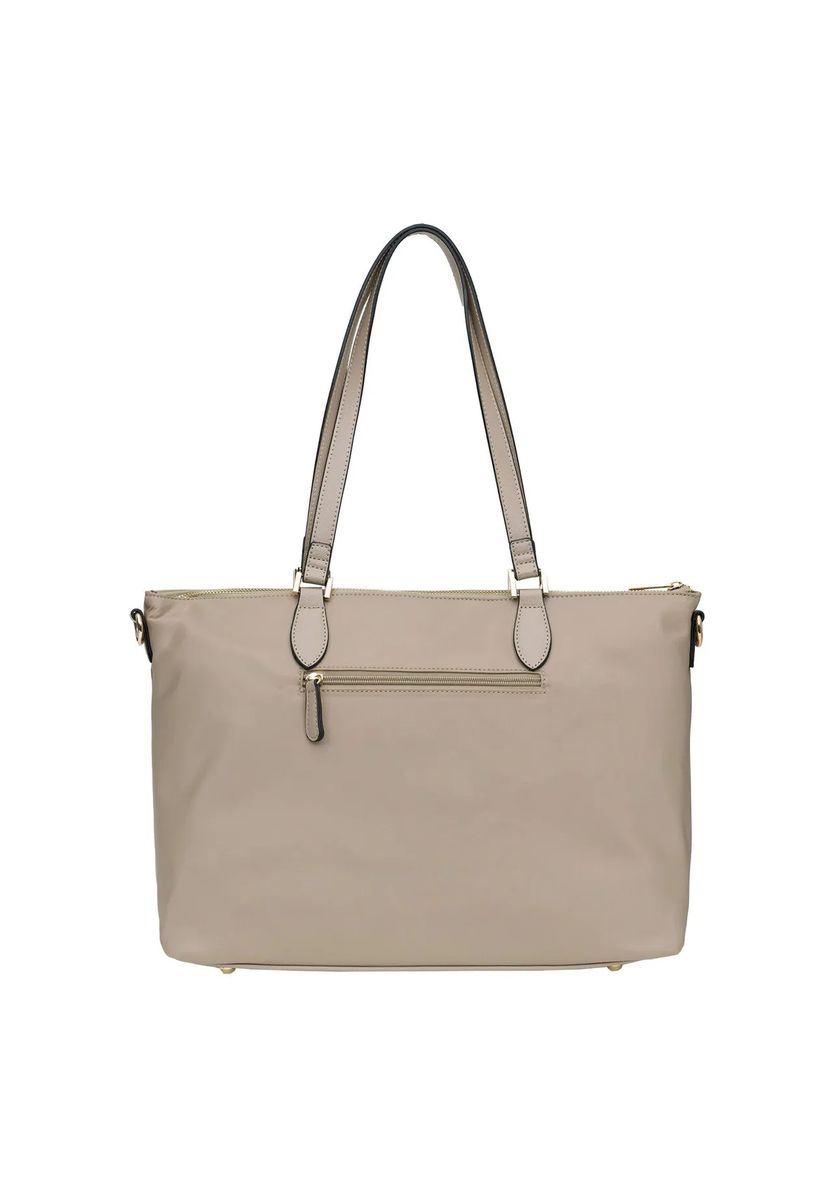 L.CREDI Alena Shopper, Reißverschluss, Standfüßchen, für Damen, beige