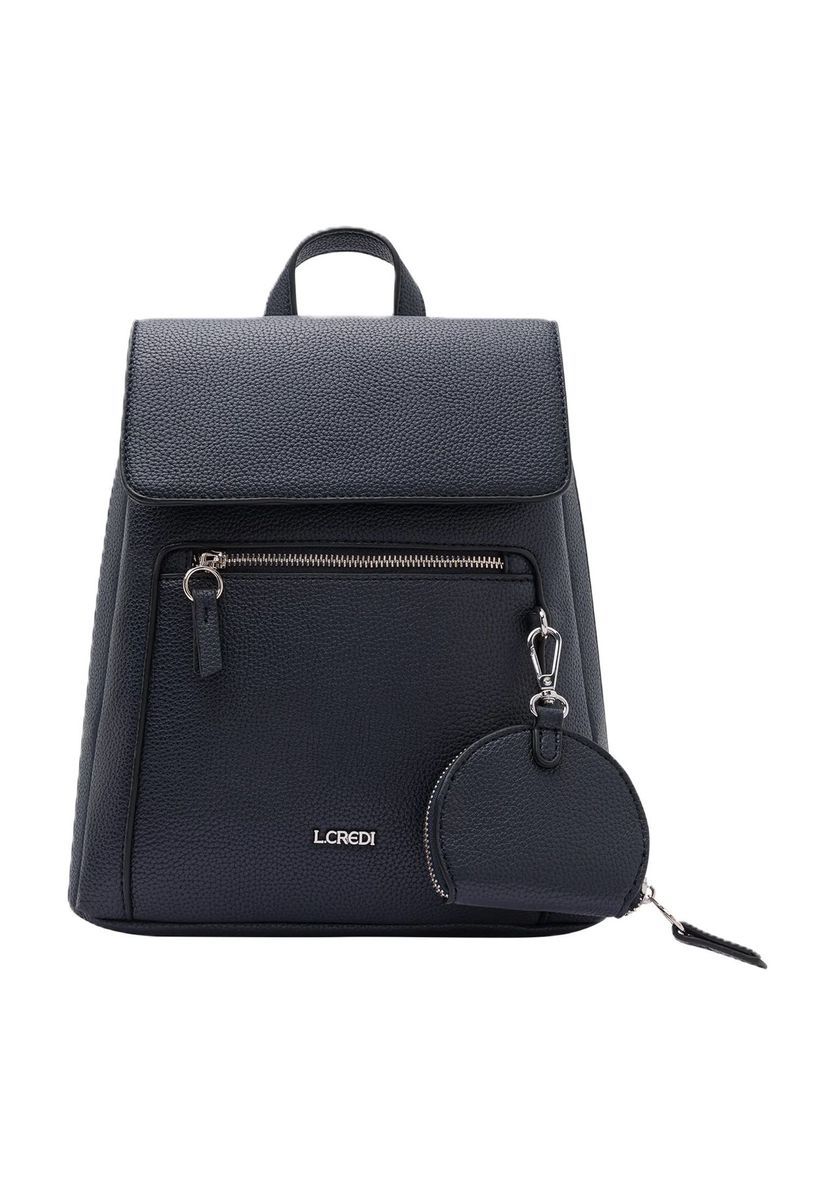 Eleganter Rucksack aus Kunstleder mit Tasche