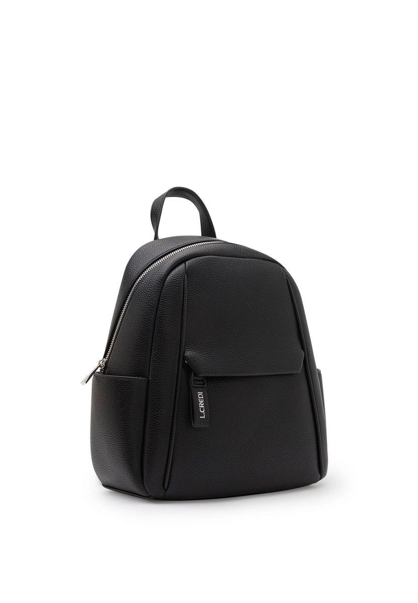 Schicker Rucksack in Kuppelform aus Kunstleder