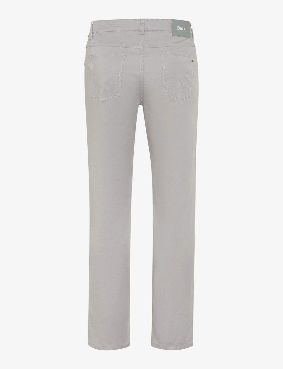 Brax Herren Five-Pocket-Hose Style COOPER PLATIN, hellgrau, Gr. 30/32