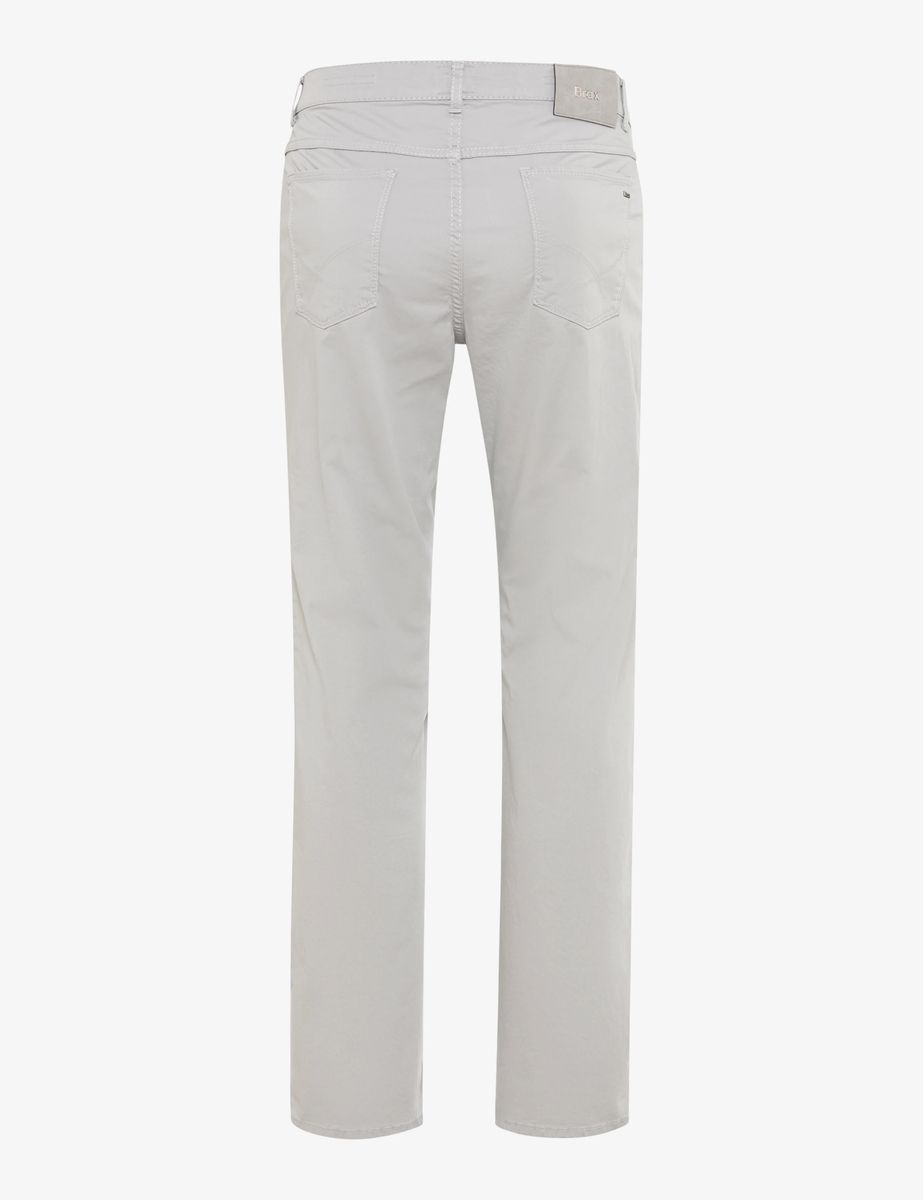 Brax Herren Five-Pocket-Hose Style COOPER PLATIN, hellgrau, Gr. 34/36