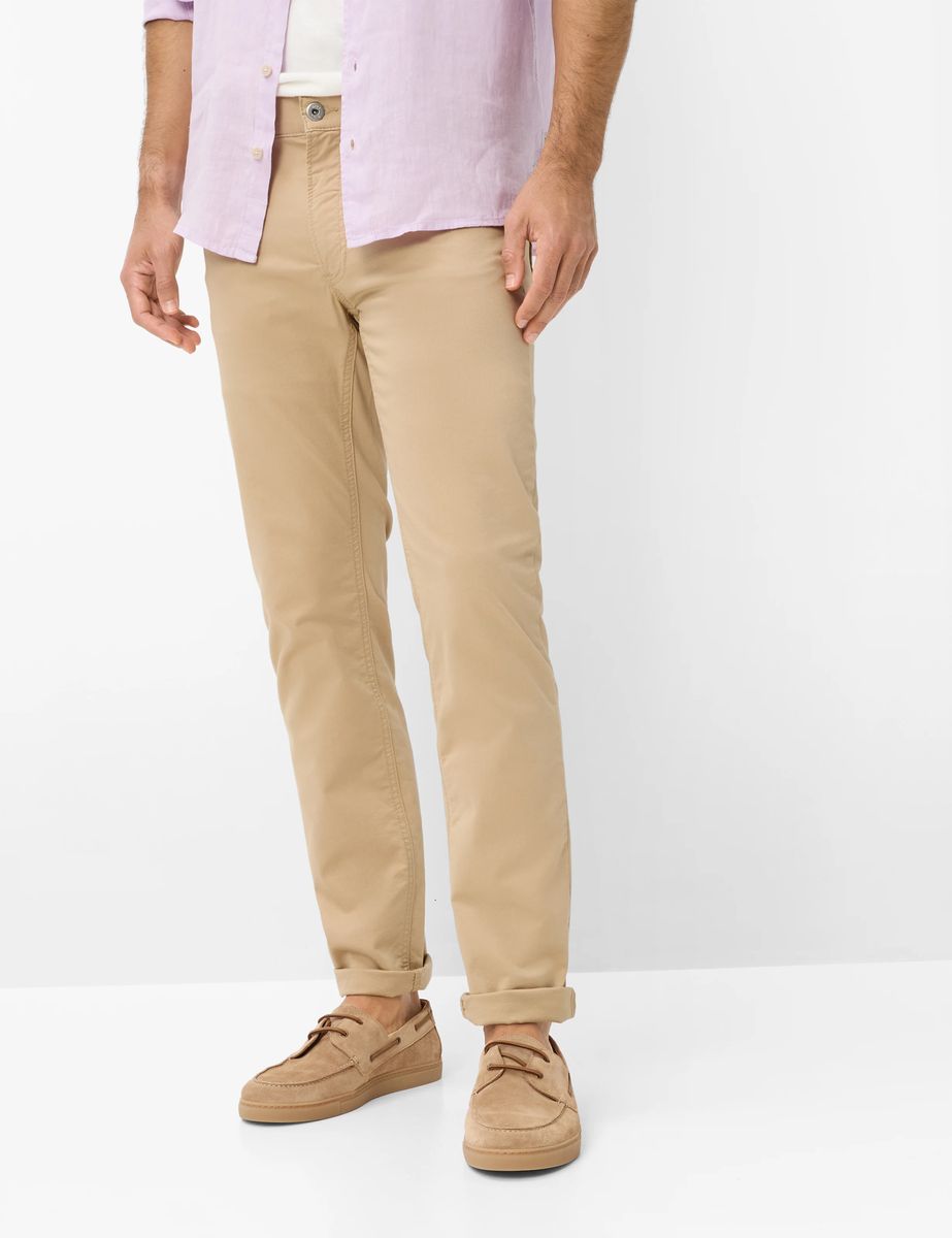 Brax Herren Five-Pocket-Hose Style CHUCK CANVAS, hellbraun, Gr. 30/32
