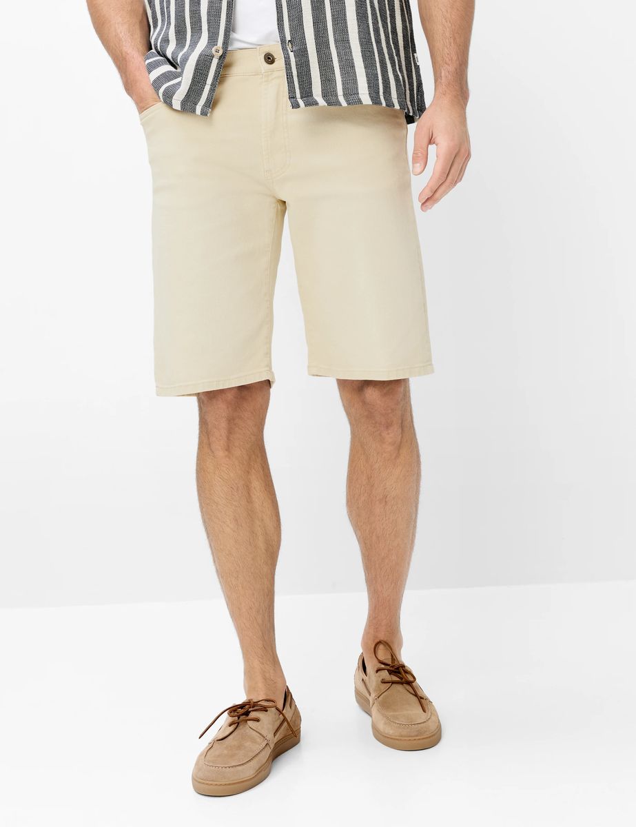 Brax Herren Bermuda Style CLINT WHITE SAND, hellbeige, Gr. 30