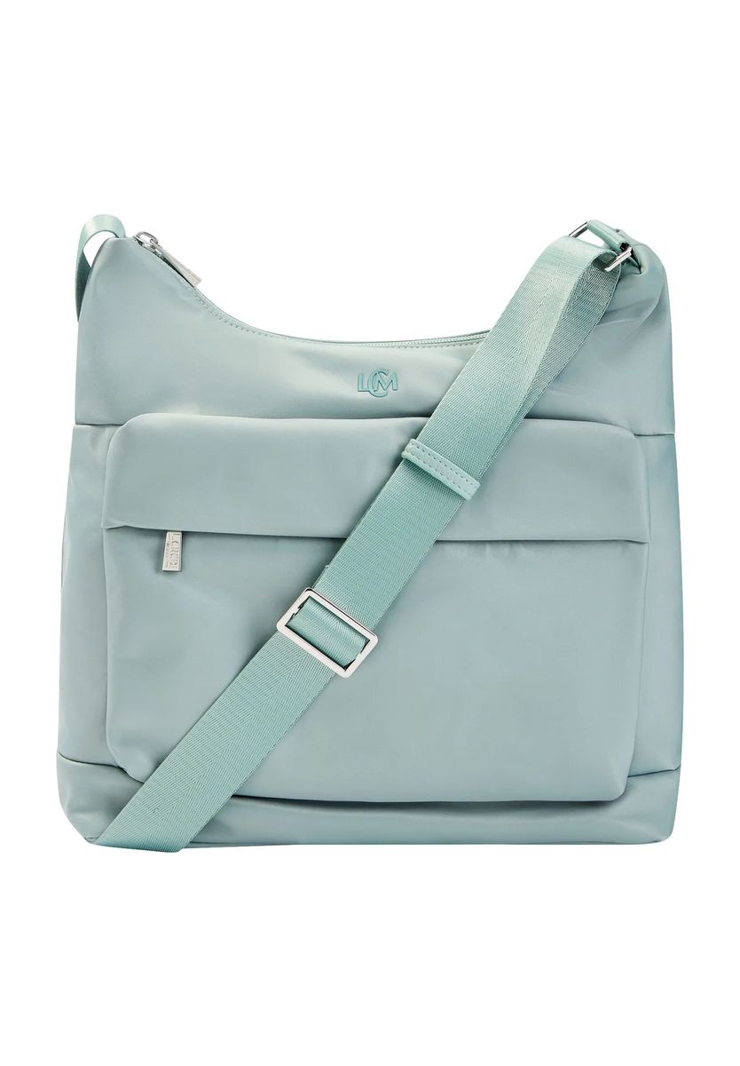 L.CREDI Umhängetasche, Reißverschlussfach, für Damen, blau|grün, 99