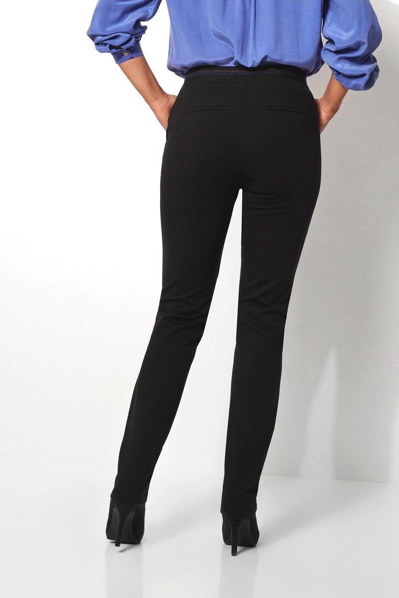 Schlanke Knöchellange Hose mit unsichtbarem Bund