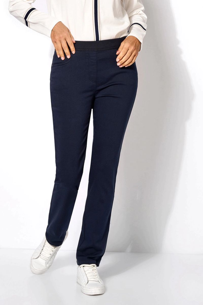 Slim-Fit Denim-Jeggings mit hohem Bund
