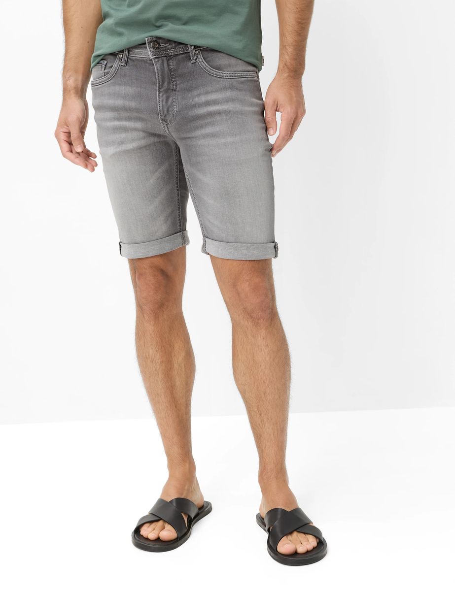 Brax Herren Bermuda Style CHRIS B GREY DAY USED, denim grau, Gr. 30