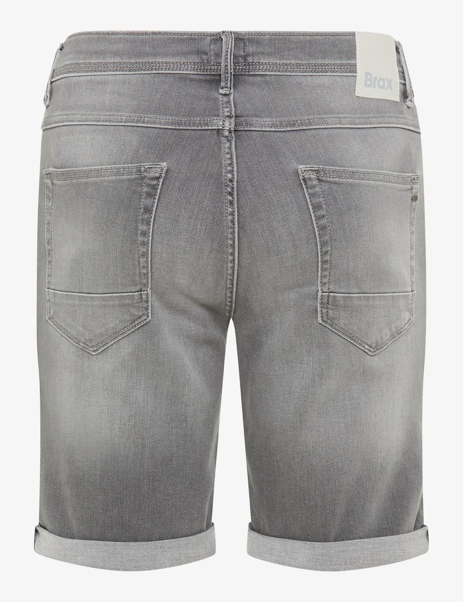 Brax Herren Bermuda Style CHRIS B GREY DAY USED, denim grau, Gr. 30