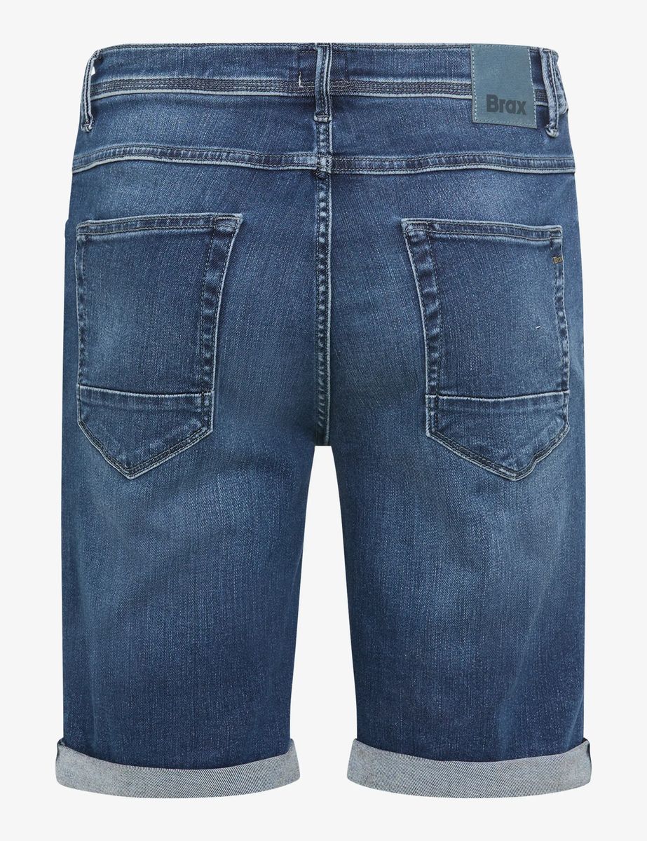 Brax Herren Bermuda Style CHRIS B FADED MEMORY USED, denim dunkelblau, Gr. 30