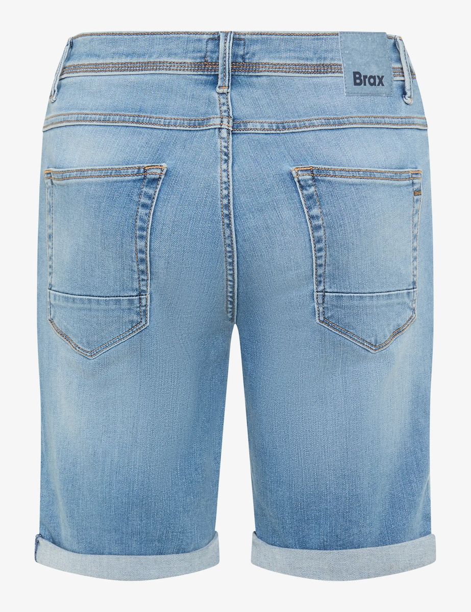 Brax Herren Bermuda Style CHRIS B BLUE REBEL USED, denim blau, Gr. 30