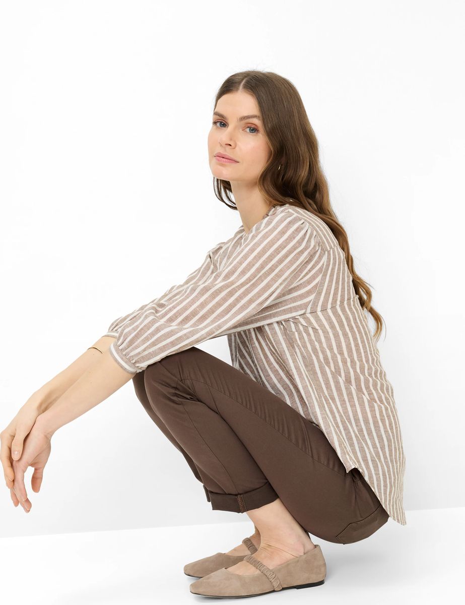 Brax Damen Five-Pocket-Hose Style MARY DARK EBONY, dunkelbraun, Gr. 50K