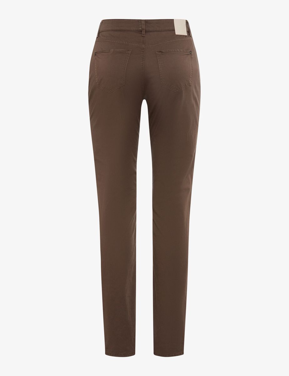 Brax Damen Five-Pocket-Hose Style MARY DARK EBONY, dunkelbraun, Gr. 50K