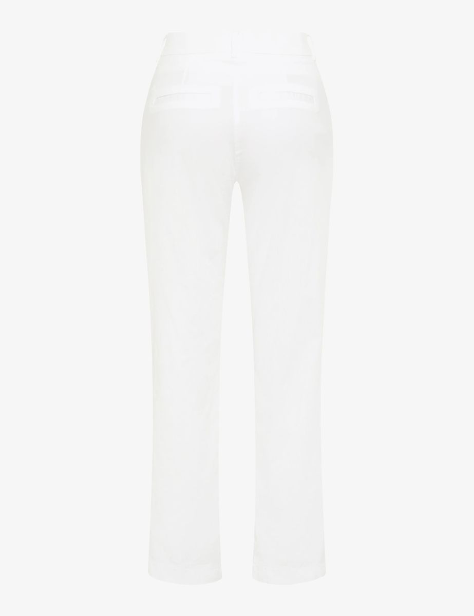 Brax Damen Flatfronthose Style MADISON WHITE, weiß, Gr. 48L