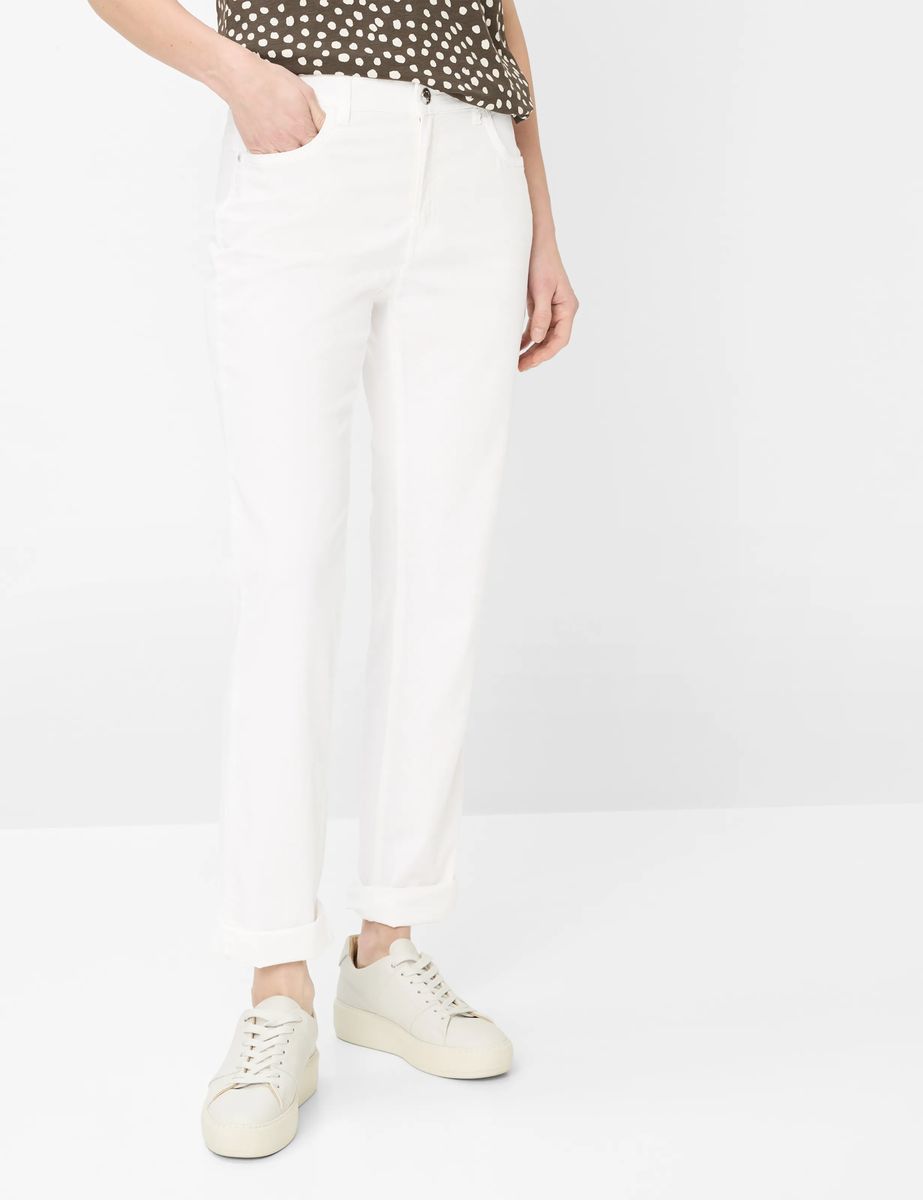 Brax Damen Five-Pocket-Hose Style CAROLA WHITE, weiß, Gr. 50K