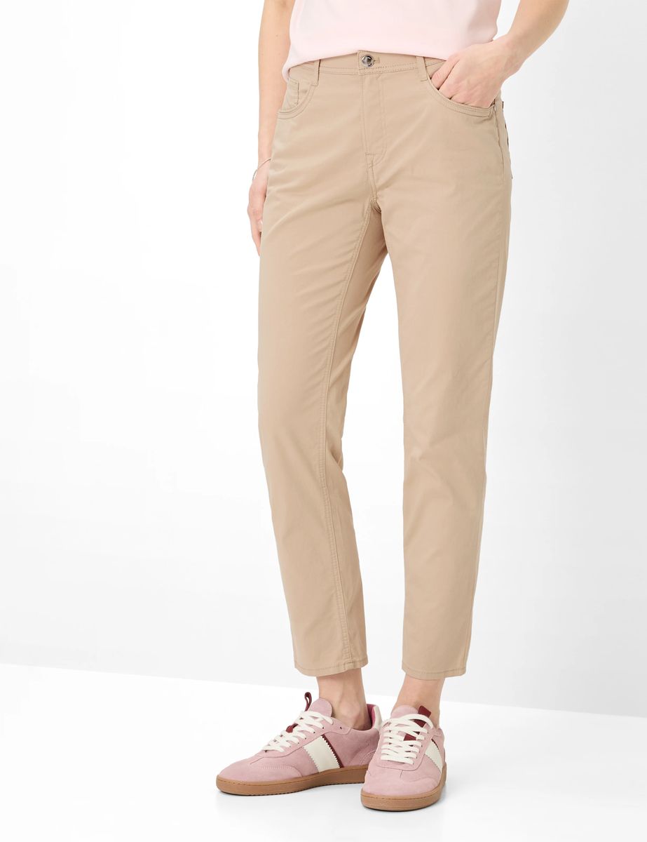 Brax Damen Five-Pocket-Hose Style MARY S ALMOND, Beige, Gr. 46