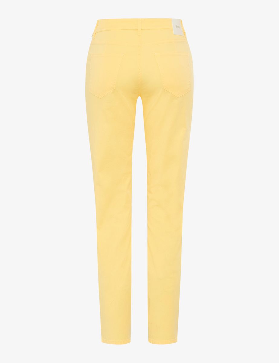 Brax Damen Five-Pocket-Hose Style MARY S BUTTERCUP, hellgelb, Gr. 44