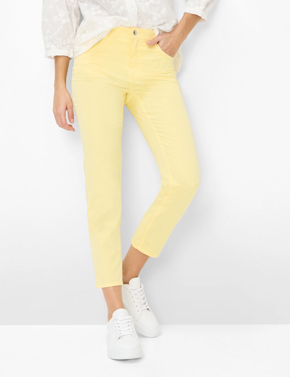 Brax Damen Five-Pocket-Hose Style CAROLA S BUTTERCUP, hellgelb, Gr. 38