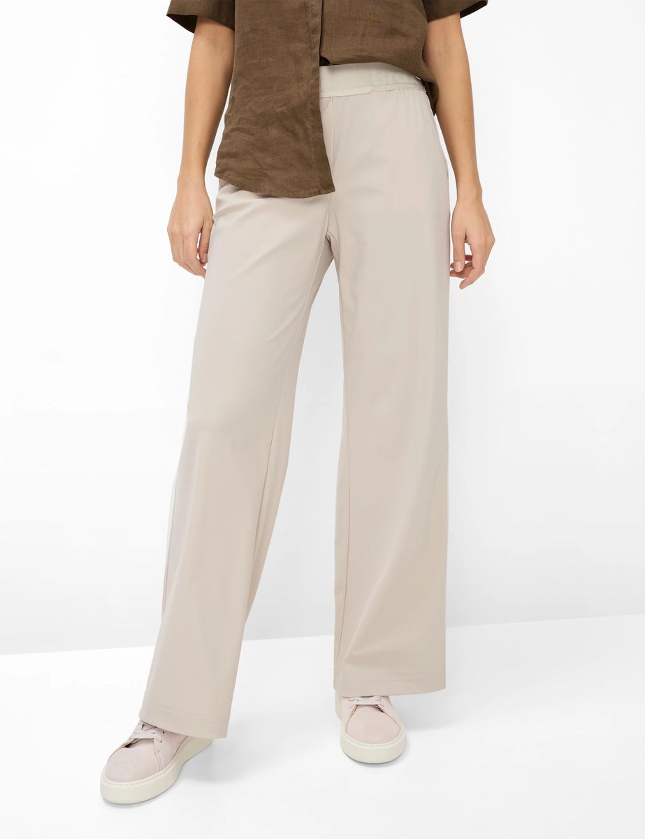 Brax Damen Palazzohose Style MAINE SOFT GREIGE, hellbraun, Gr. 48K