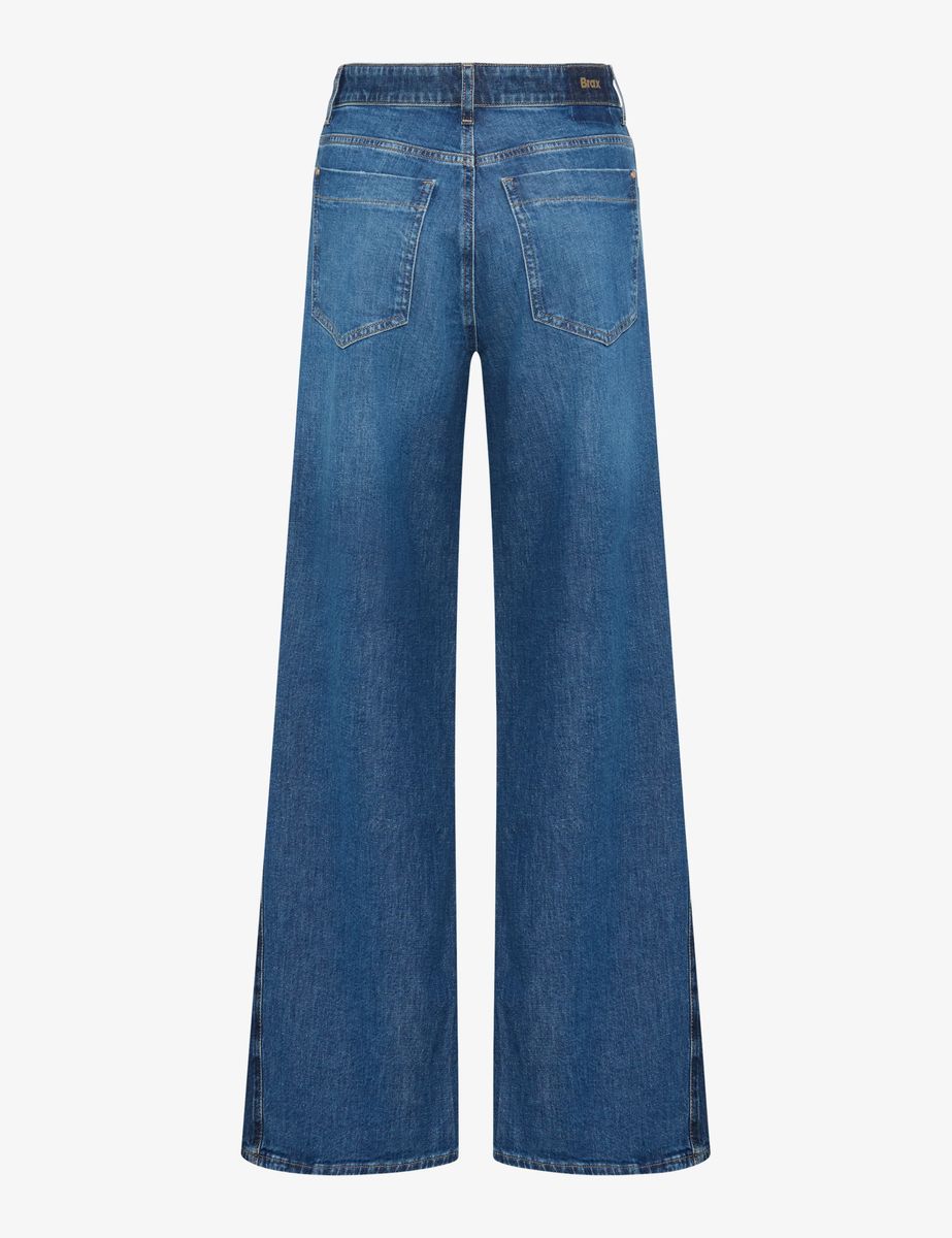 Brax Damen Five-Pocket-Hose Style MORGAN MIXED INDIAN OCEAN, denim blau, Gr. 38L
