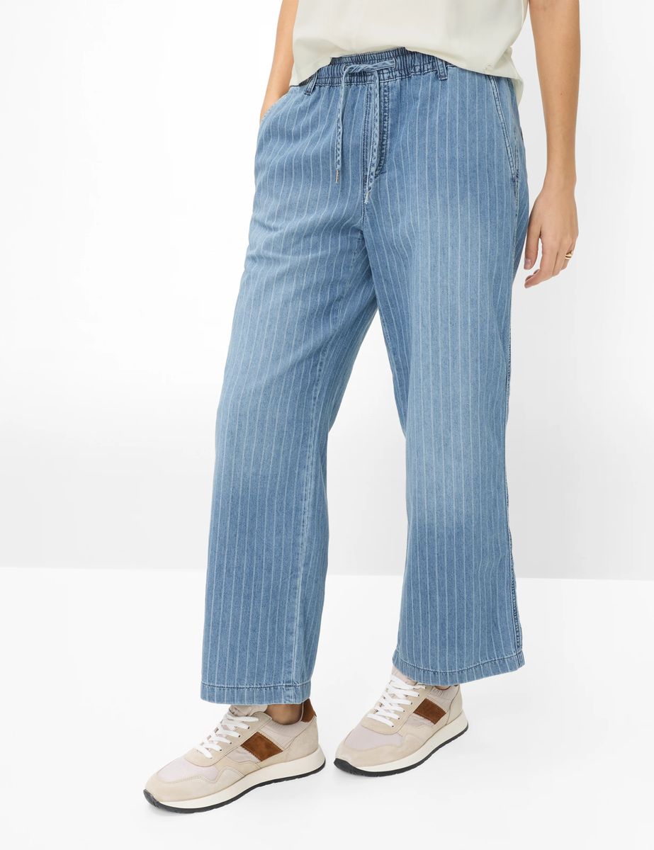Brax Damen Culotte Style MAINE S USED REGULAR BLUE, denim blau, Gr. 34