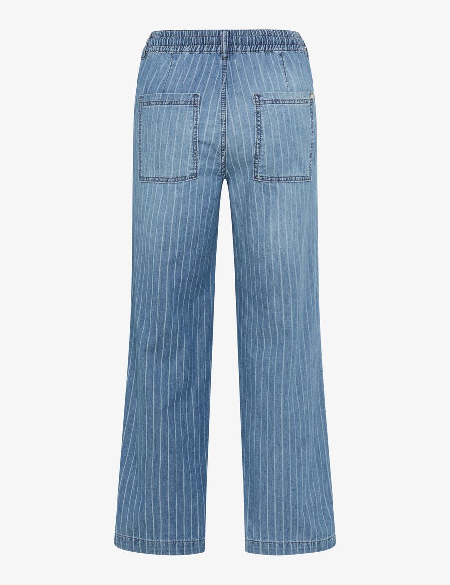 Brax Damen Culotte Style MAINE S USED REGULAR BLUE, denim blau, Gr. 34