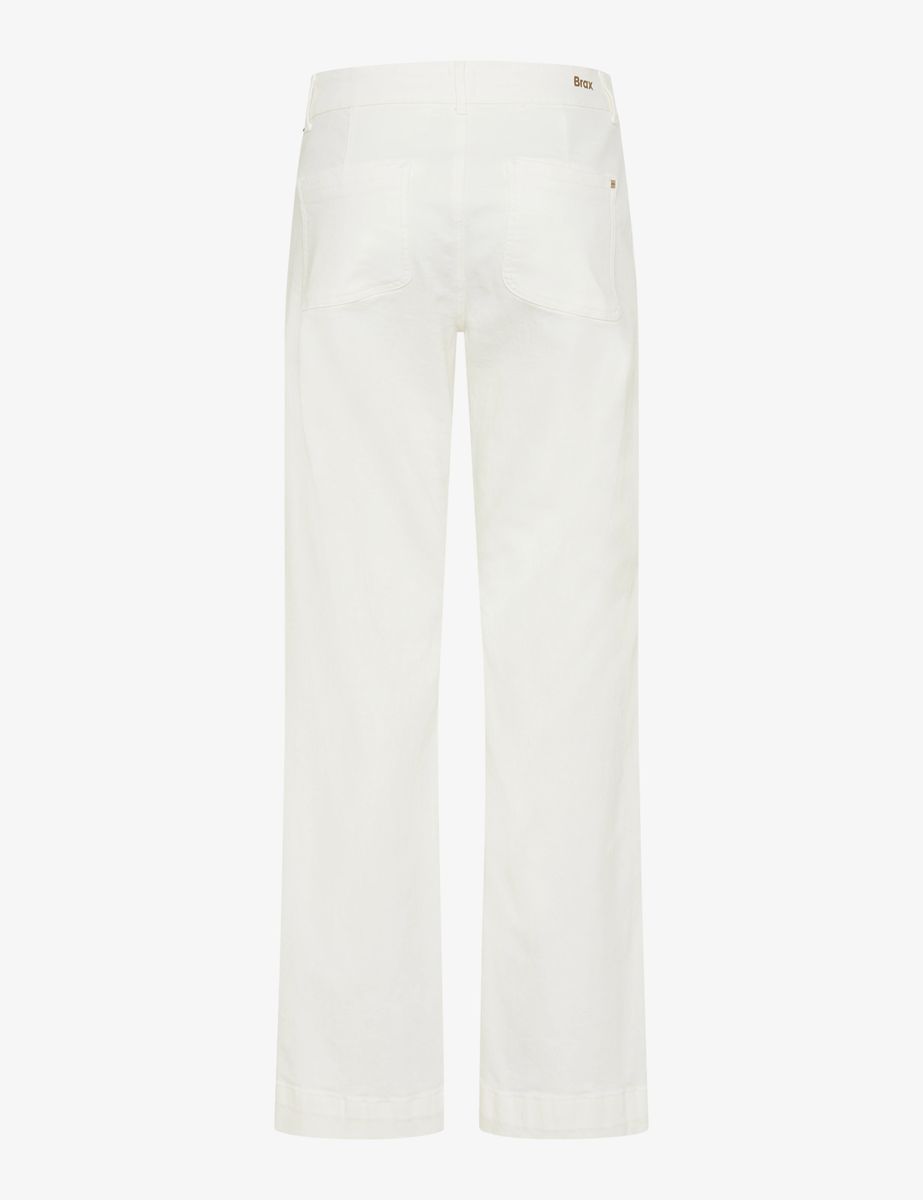 Brax Damen Palazzohose Style MAINE SOFT ECRU, denim cremeweiß, Gr. 38K